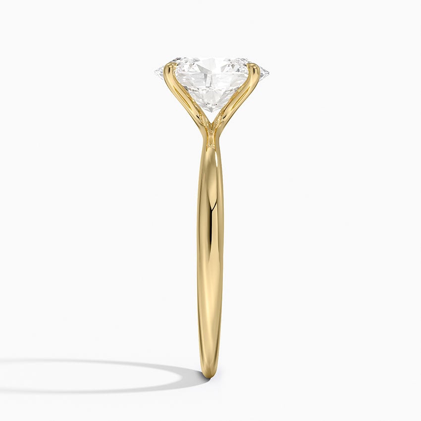 St Lucia Oval lab-grown diamond ring, side2, 2 ct