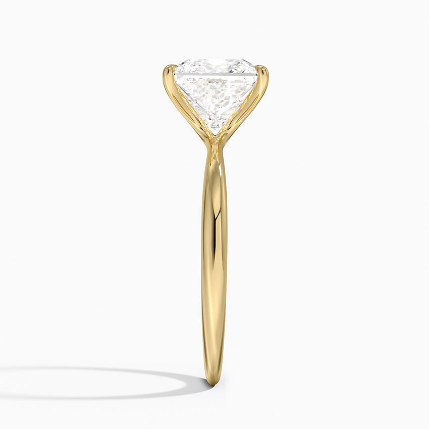 Northport Princess lab-grown diamond ring, side2, 2 ct