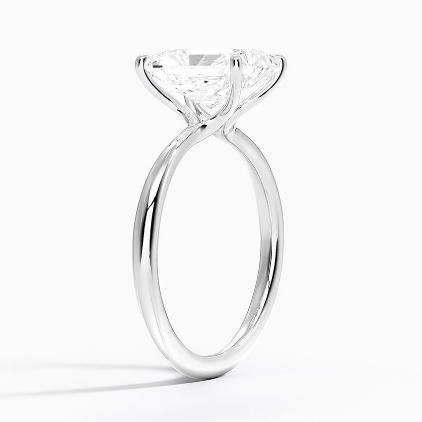 Friday Harbor Radiant lab-grown diamond ring, side1, 2 ct