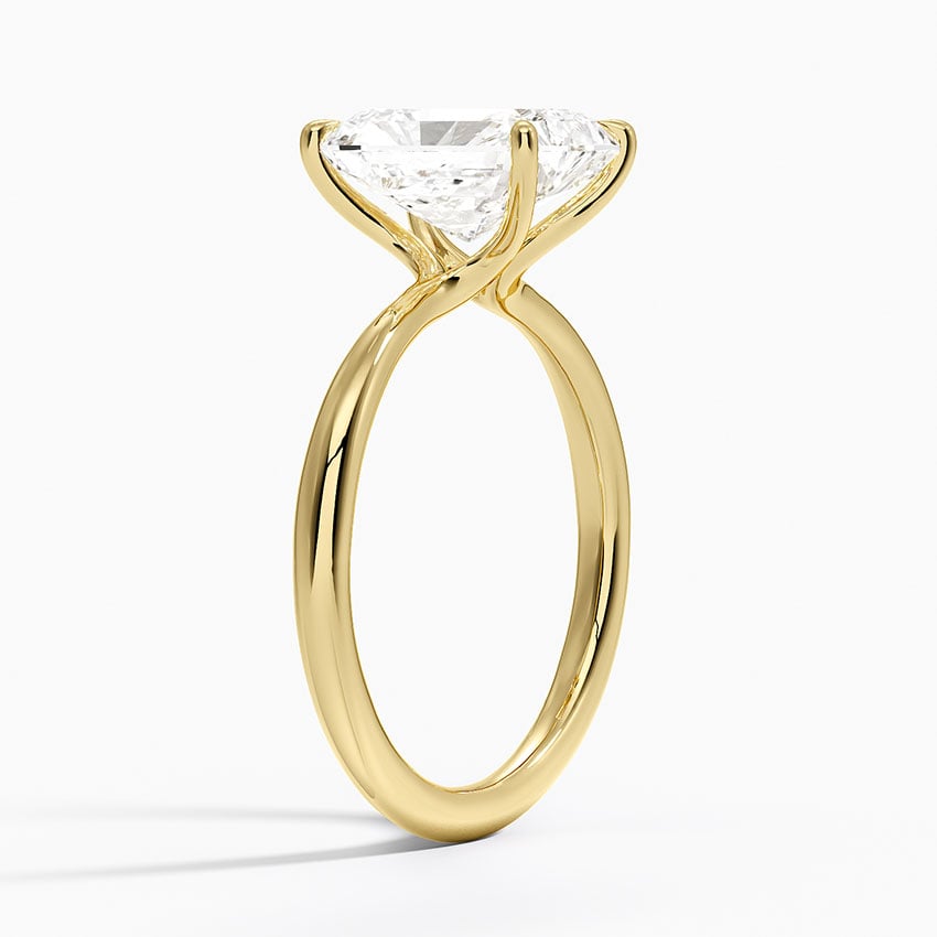 Friday Harbor Radiant lab-grown diamond ring, side1, 2 ct