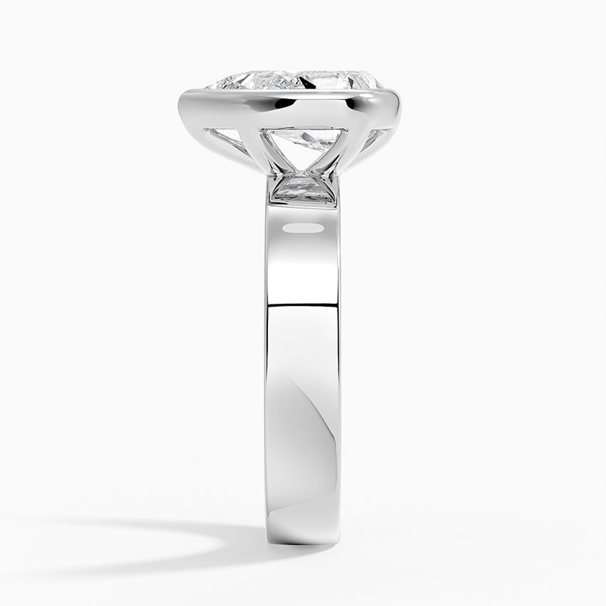 Varenna Pear lab-grown diamond ring, side2, 2 ct