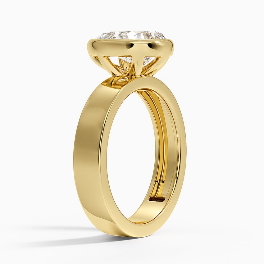 Varenna Pear lab-grown diamond ring, side1, 2 ct