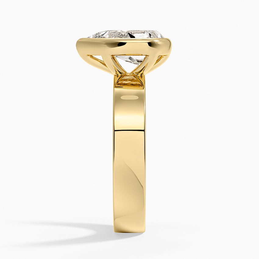 Varenna Pear lab-grown diamond ring, side2, 2 ct