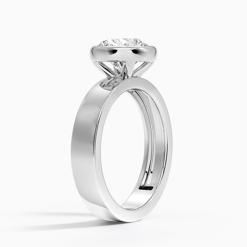 Twilight Round lab-grown diamond ring, side1, 2 ct