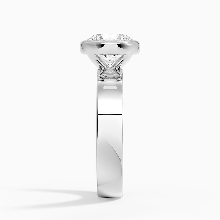 Twilight Round lab-grown diamond ring, side2, 2 ct