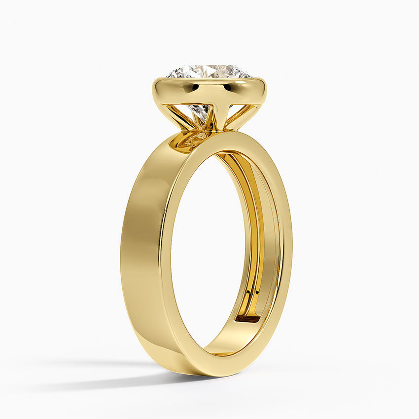 Twilight Round lab-grown diamond ring, side1, 2 ct