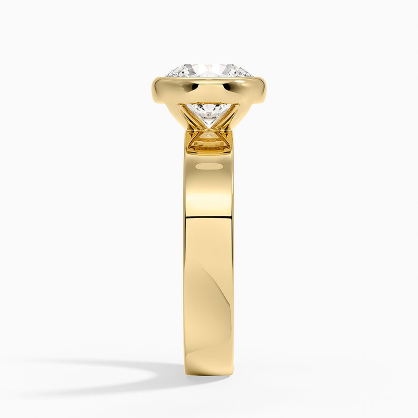 Twilight Round lab-grown diamond ring, side2, 2 ct