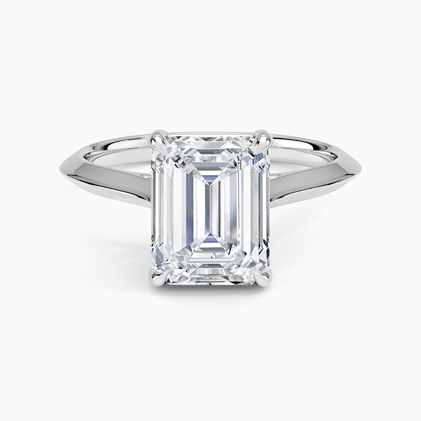 Port Townsend Emerald lab-grown diamond ring, top, 2 ct
