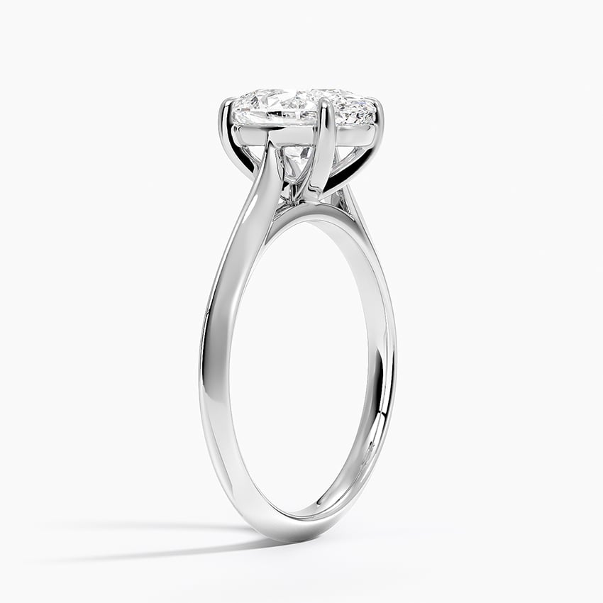 Homer Oval lab-grown diamond ring, side1, 2 ct