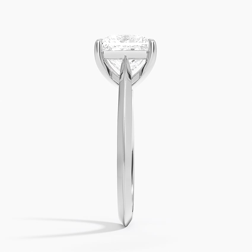 Sanibel Princess lab-grown diamond ring, side2, 2 ct