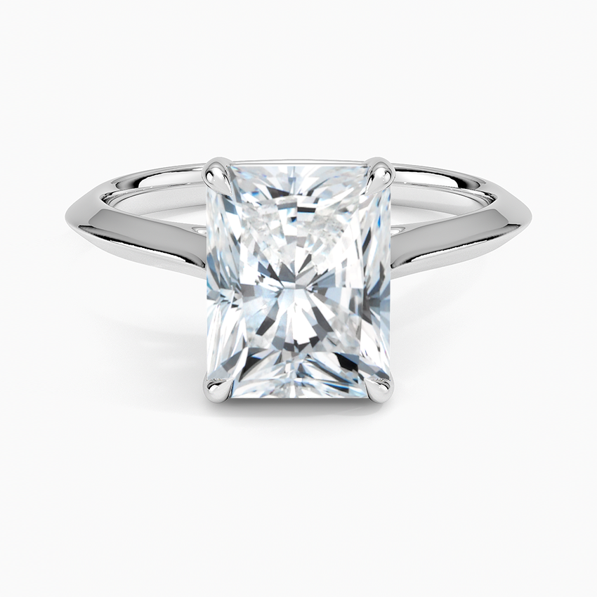 Andros Radiant lab-grown diamond ring, top, 2 ct