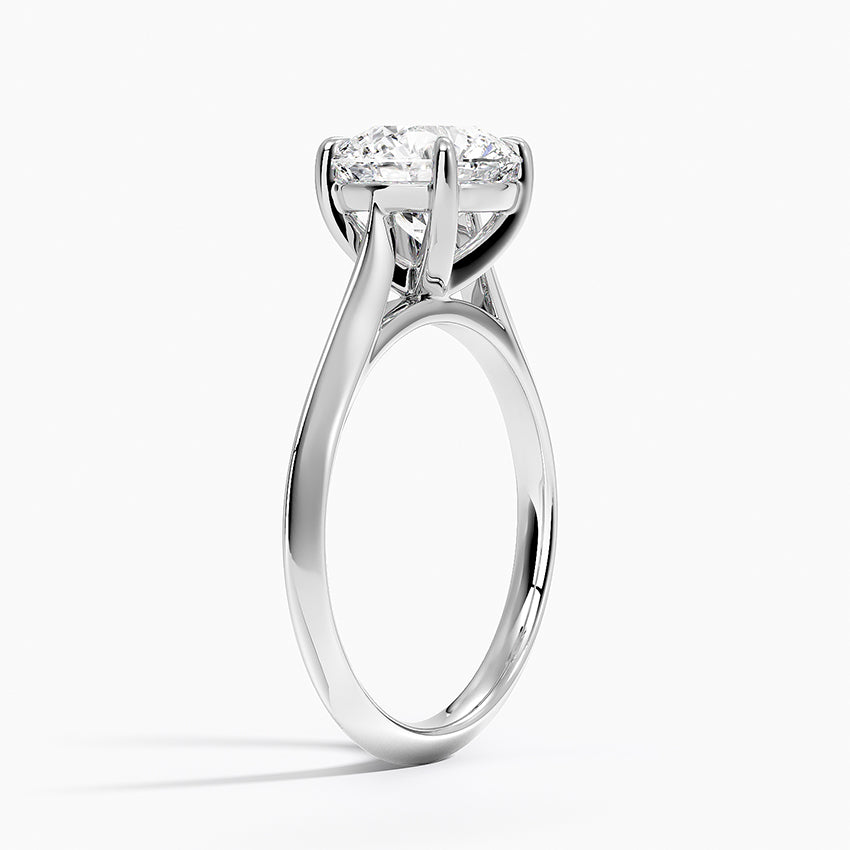 Dusk Round lab-grown diamond ring, side1, 2 ct