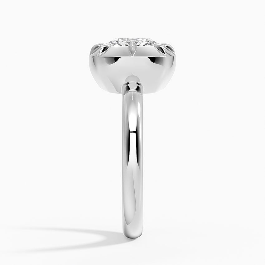 Rain Cushion lab-grown diamond ring, side2, 2 ct