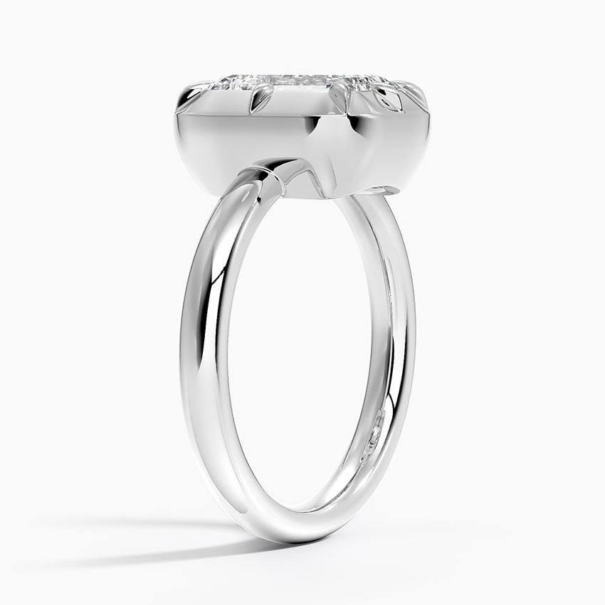 Bowen Emerald lab-grown diamond ring, side1, 2 ct