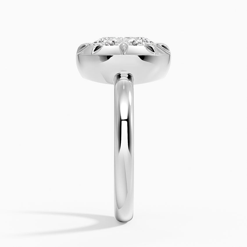 Santa Cruz Oval lab-grown diamond ring, side2, 2 ct