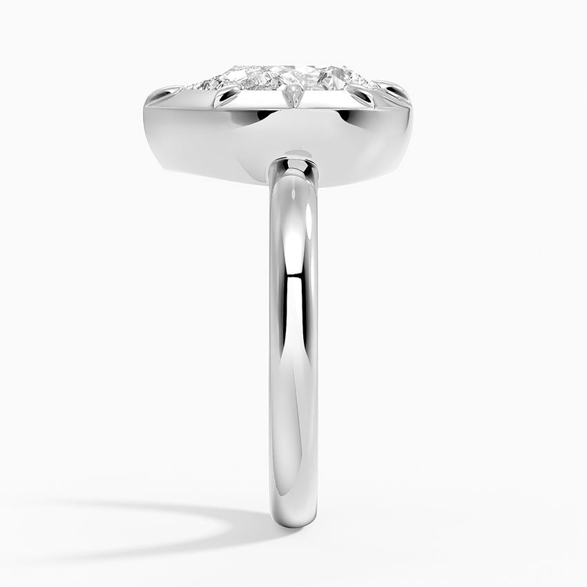 Tide Pear lab-grown diamond ring, side2, 2 ct