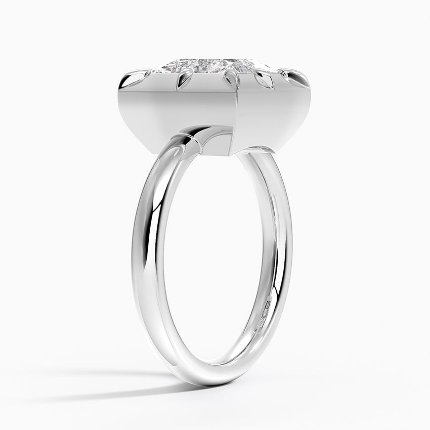 Cove Princess lab-grown diamond ring, side1, 2 ct