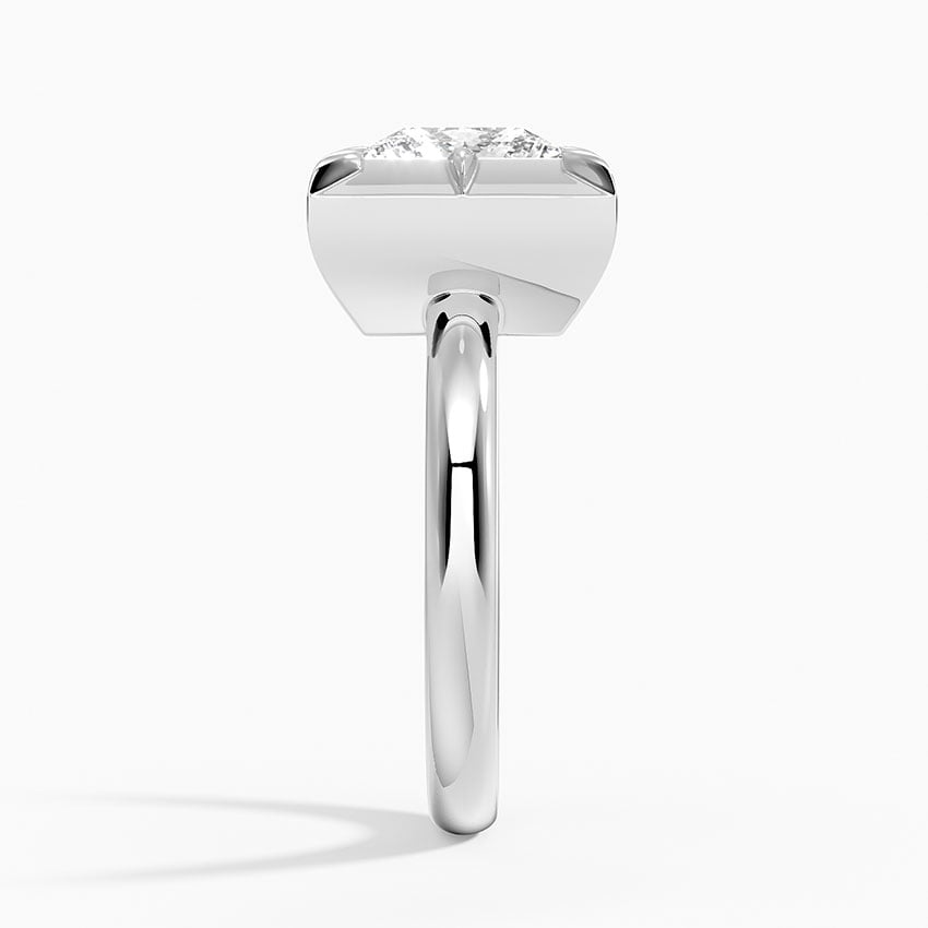 Cove Princess lab-grown diamond ring, side2, 2 ct