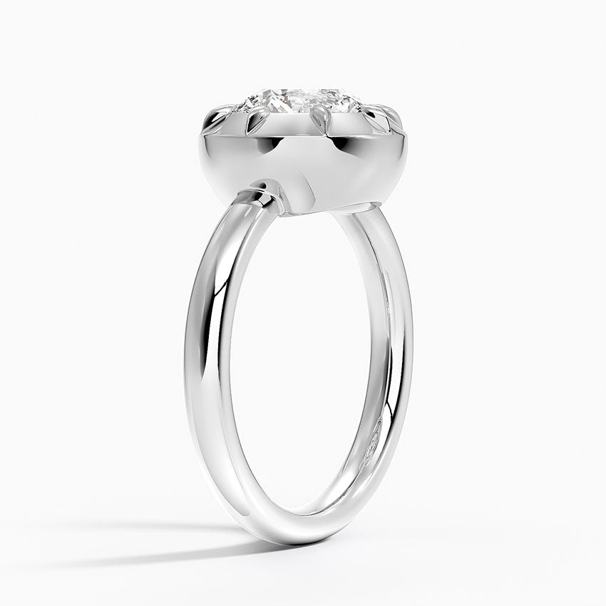 South Haven Round lab-grown diamond ring, side1, 2 ct