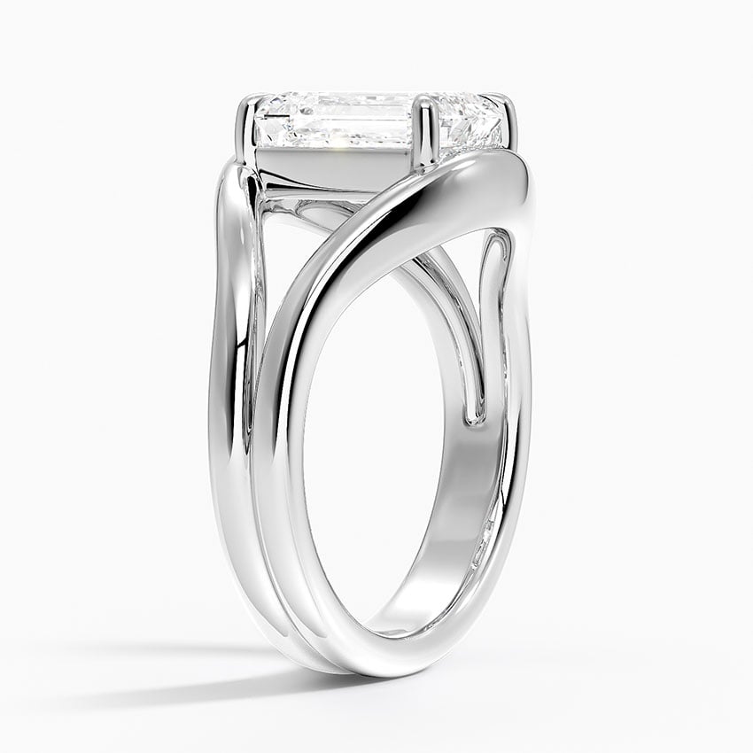 Northstar Emerald lab-grown diamond ring, side1, 2 ct