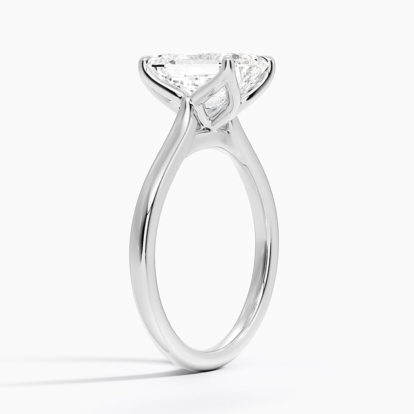 Daylight Emerald lab-grown diamond ring, side1, 2 ct