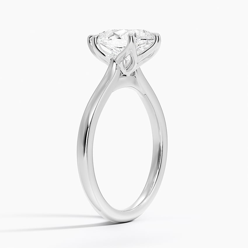 Audrey Pear lab-grown diamond ring, side1, 2 ct