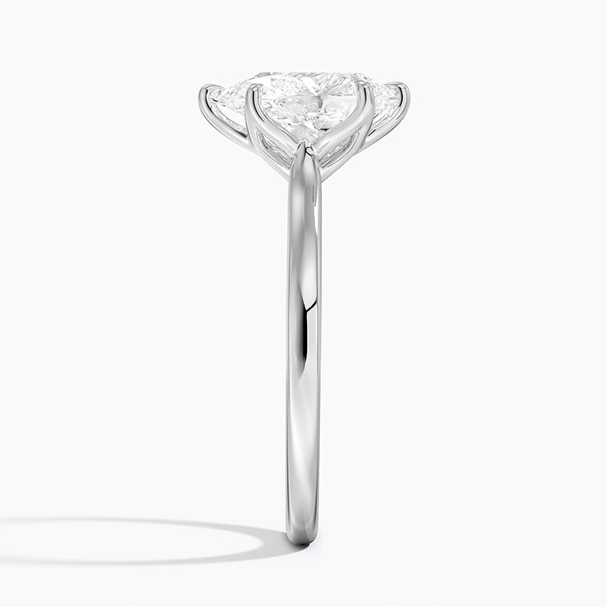 Audrey Pear lab-grown diamond ring, side2, 2 ct