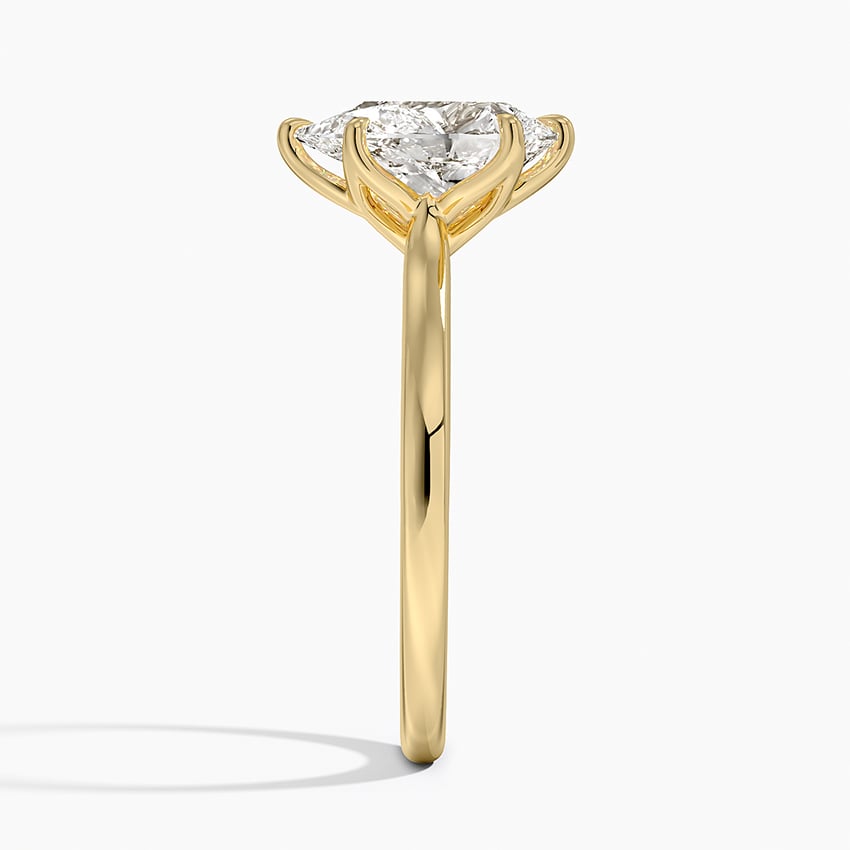 Audrey Pear lab-grown diamond ring, side2, 2 ct