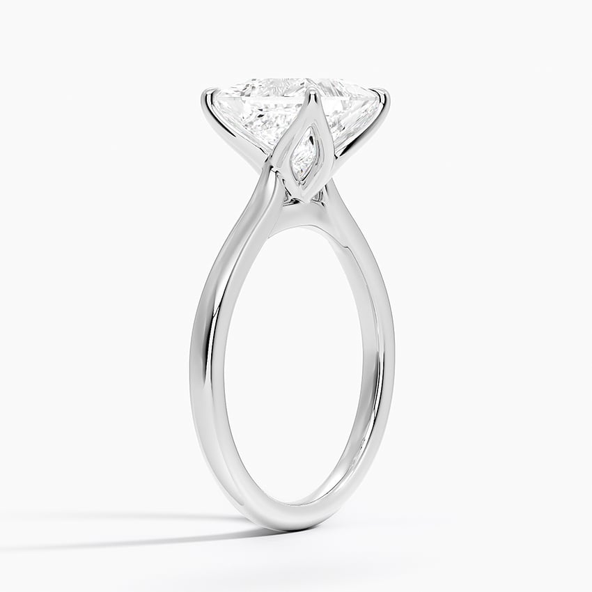 Ravenna Princess lab-grown diamond ring, side1, 2 ct