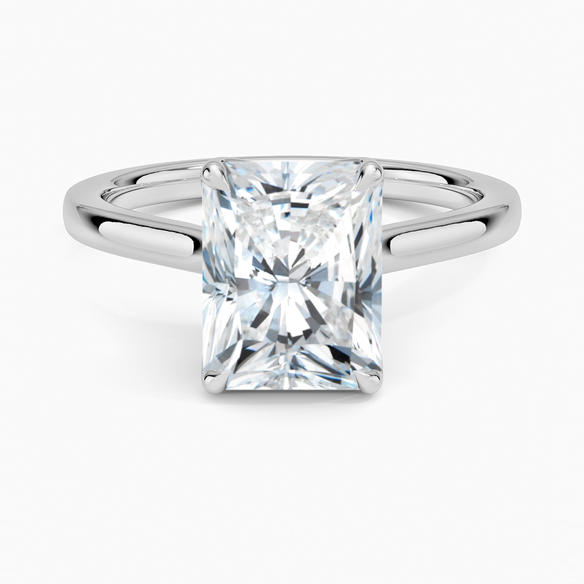 Starling Radiant lab-grown diamond ring, top, 2 ct