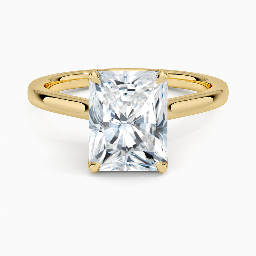 Starling Radiant lab-grown diamond ring, top, 2 ct