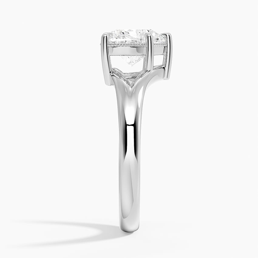 Margot Heart lab-grown diamond ring, side2, 2 ct