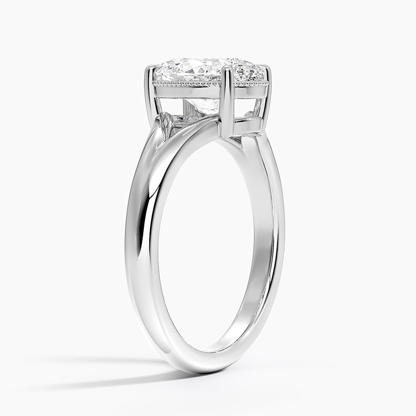 Adeline Oval lab-grown diamond ring, side1, 2 ct