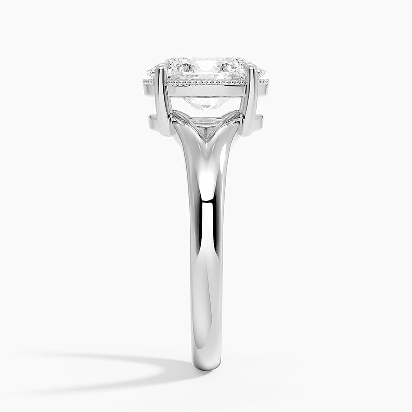 Adeline Oval lab-grown diamond ring, side2, 2 ct