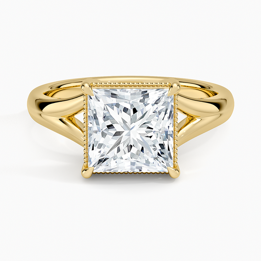 Anna Maria Princess lab-grown diamond ring, top, 2 ct