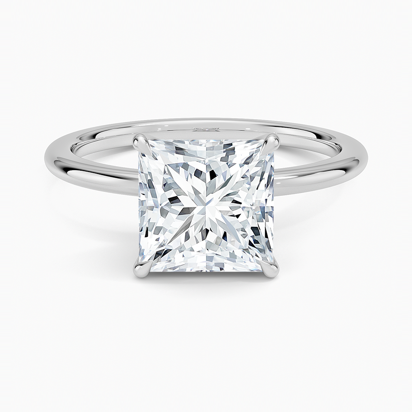 Daphne Princess lab-grown diamond ring, top, 2 ct