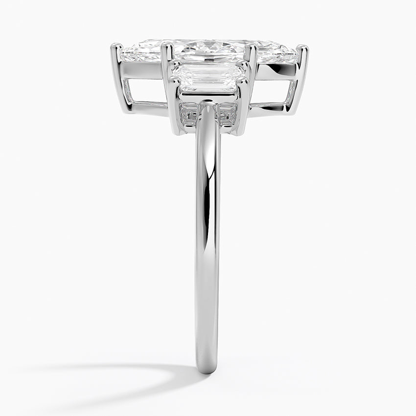 Gabrielle Marquise lab-grown diamond ring, side2, 2 ct