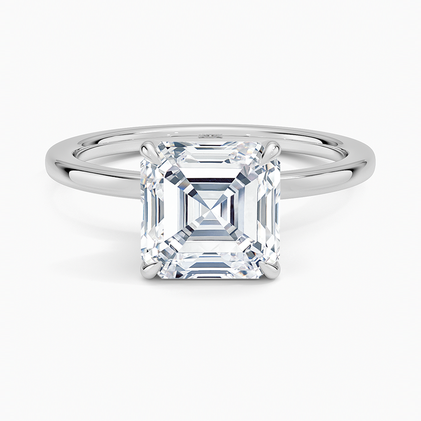 Katherine Asscher lab-grown diamond ring, top, 2 ct