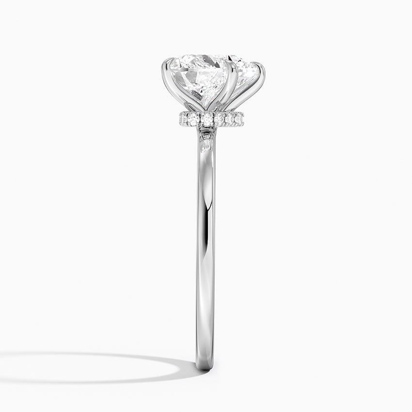 Natalie Heart lab-grown diamond ring, side2, 2 ct