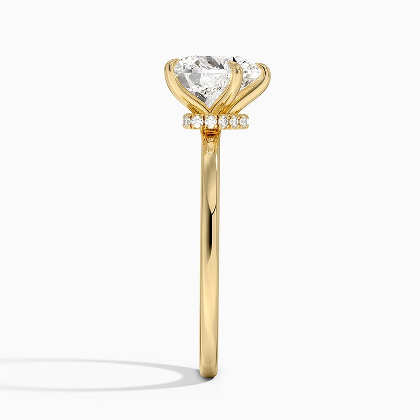 Natalie Heart lab-grown diamond ring, side2, 2 ct