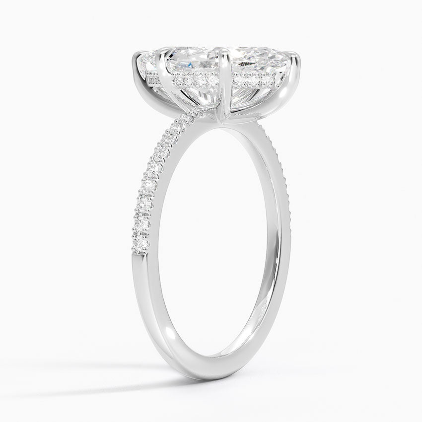 Theresa Marquise lab-grown diamond ring, side1, 2 ct