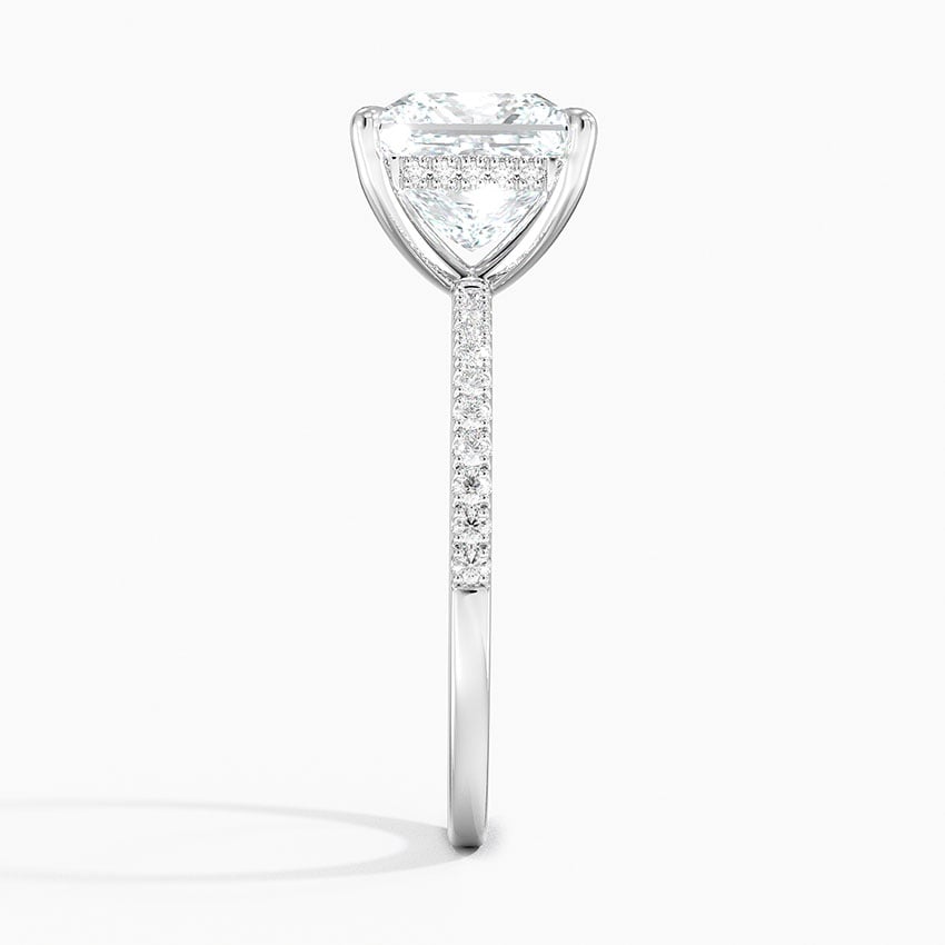 Alice Princess lab-grown diamond ring, side2, 2 ct