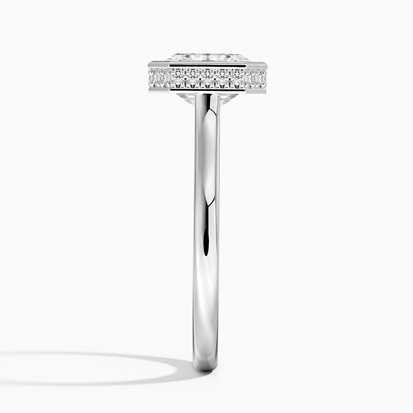 Dorothy Asscher lab-grown diamond ring, side2, 2 ct