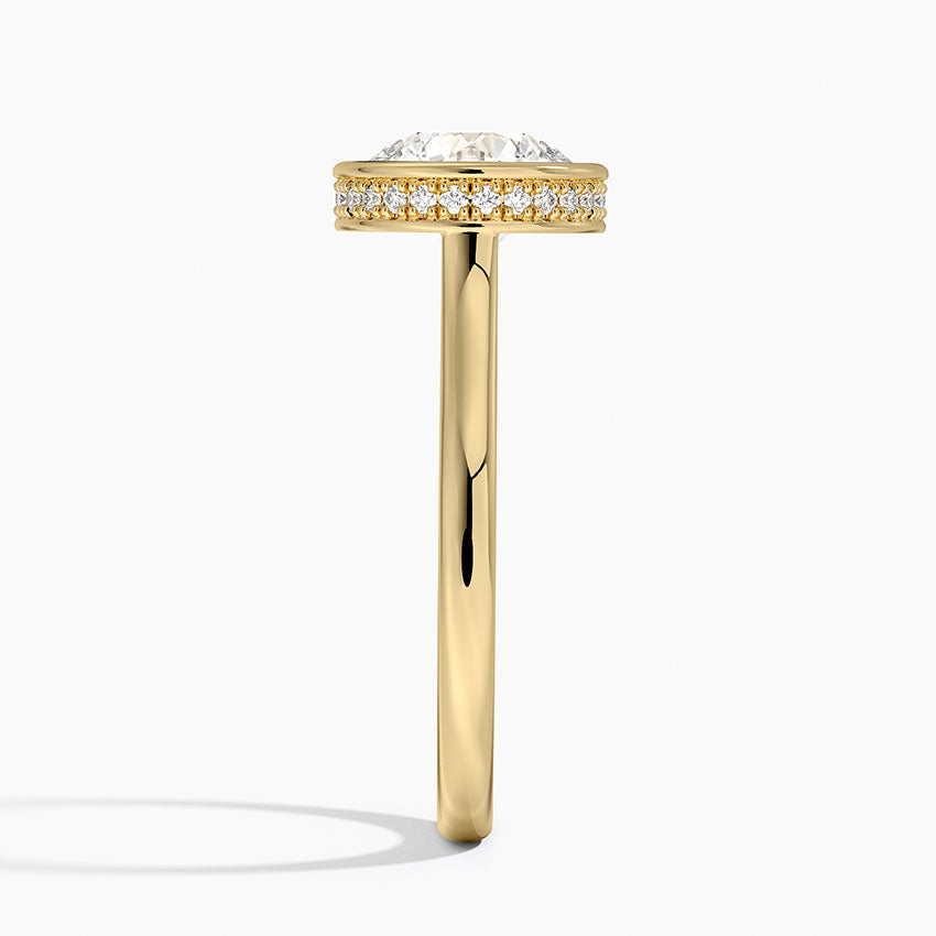 Harriet Round lab-grown diamond ring, side2, 2 ct