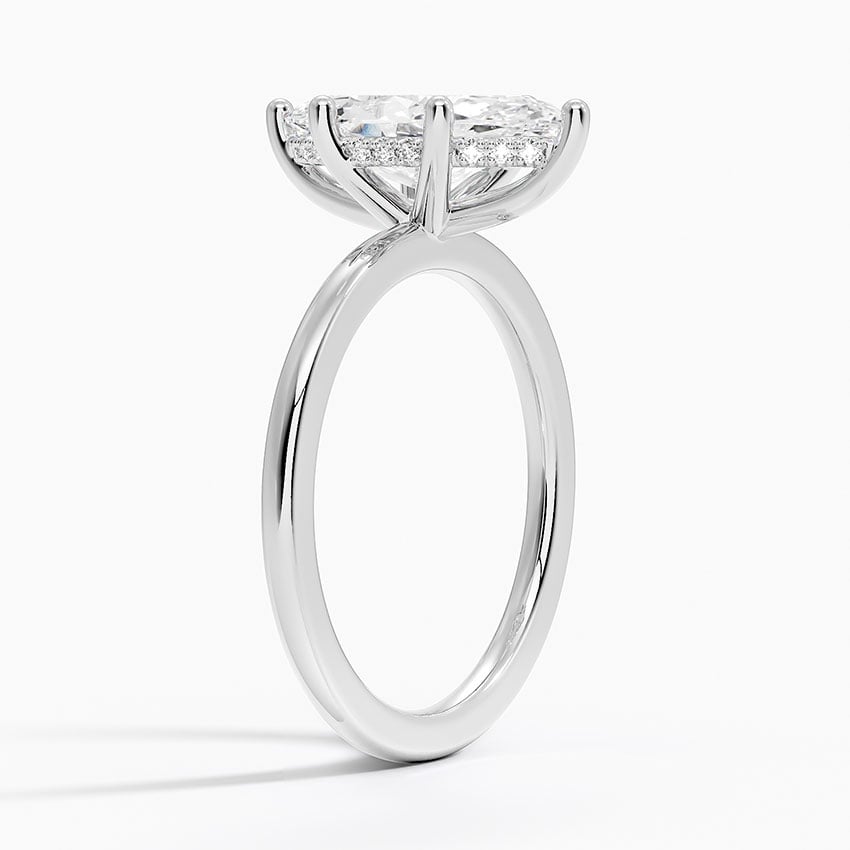 Josephine Marquise lab-grown diamond ring, side1, 2 ct
