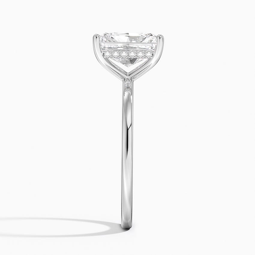 Marianne Radiant lab-grown diamond ring, side2, 2 ct