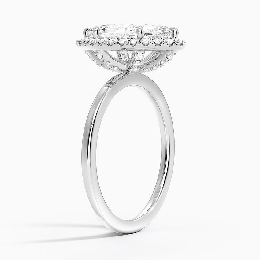 Hannah Marquise lab-grown diamond ring, side1, 2 ct