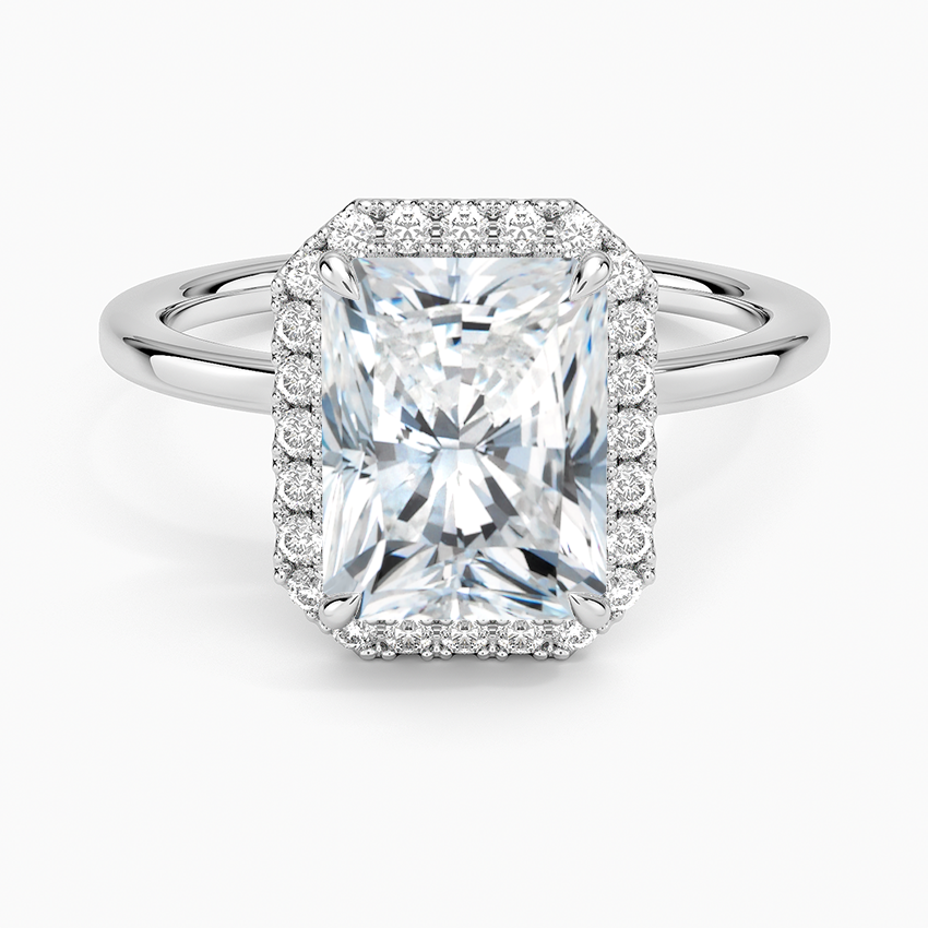 Joanna Radiant lab-grown diamond ring, top, 2 ct