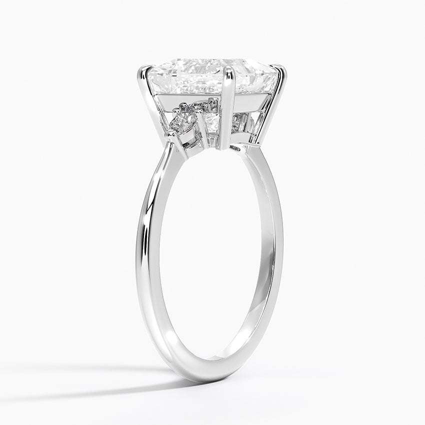 Phoebe Princess lab-grown diamond ring, side1, 2 ct