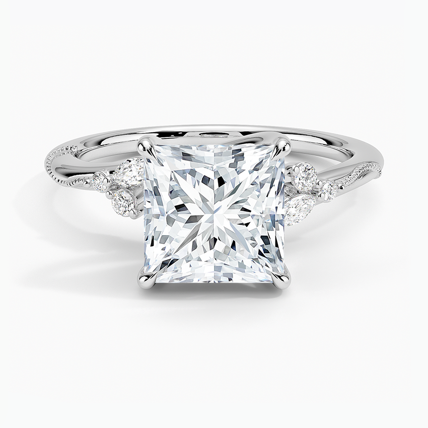 Whistler Princess lab-grown diamond ring, top, 2 ct